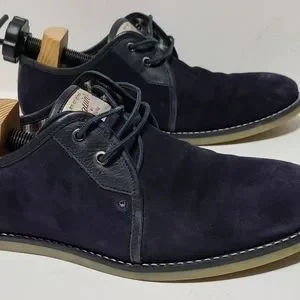 BRAND NEW penguin blue suede dress shoes Original PENGUIN by Munsingwear Blue Suede Oxford Shoes Mens  main image 3